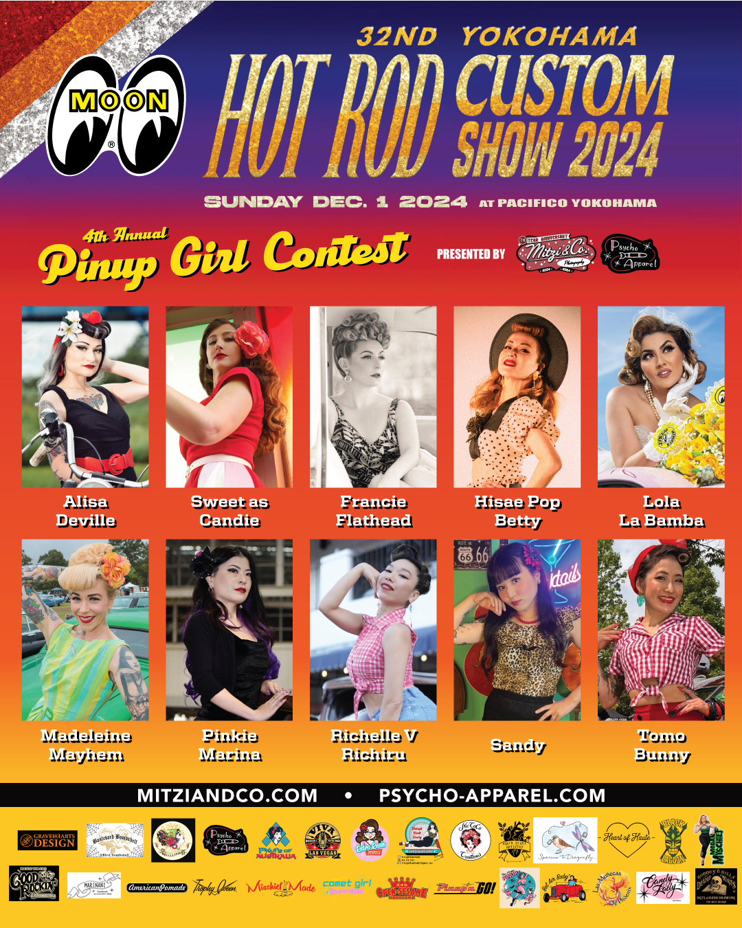 4th Annual Pinnup Girl Contest 2024 – Yokohama Hot Rod Custom Show